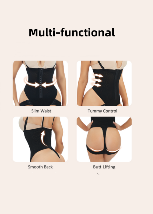 2-In-1 Peach Butt Curvy Tummy Shaper