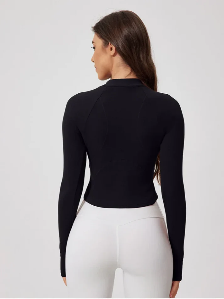 Zip Fleece Long Sleeve Top