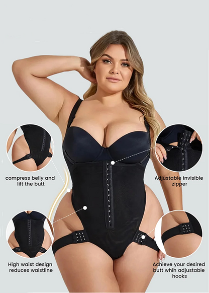 2-In-1 Peach Butt Curvy Tummy Shaper